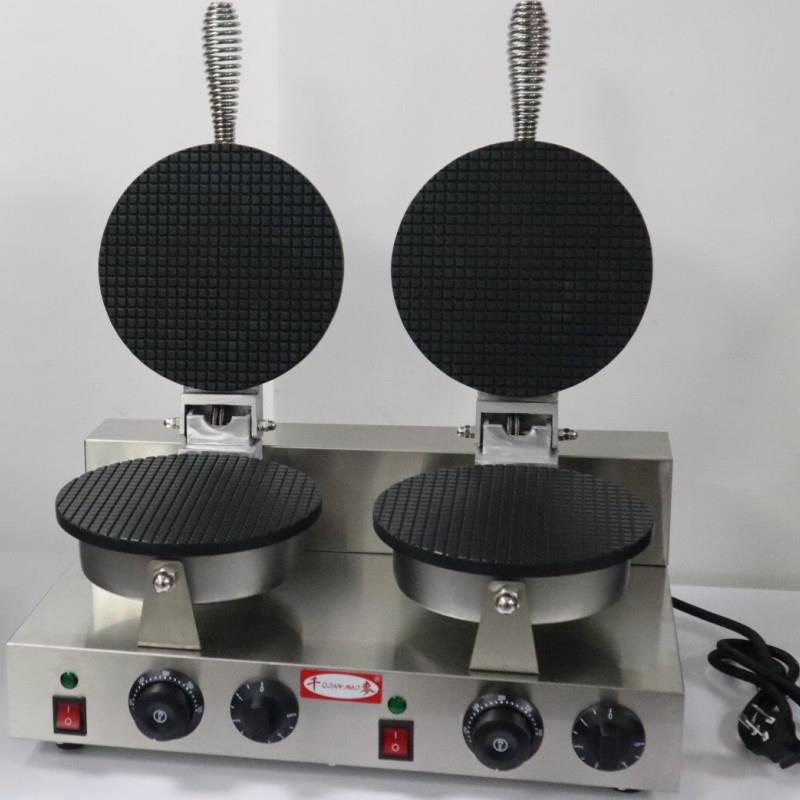 手工脆皮蛋卷机ZU用-果2商雪糕皮机虾冰激凌片蔬机家用电饼铛