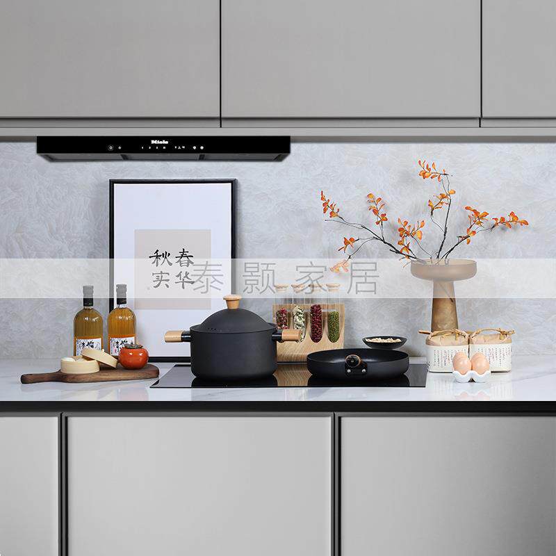 板房间厨房摆件装饰品橱柜锅具展厅饰品组合新中式样板房软装饰品