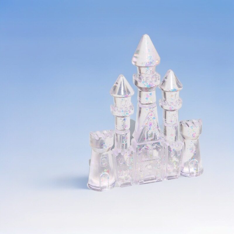 治愈系鱼缸造景水晶城堡仿真装饰