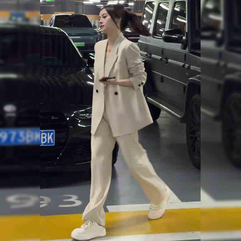 西装套装女气质2024秋季轻奢休闲时尚通勤职业西服外套正装两件套
