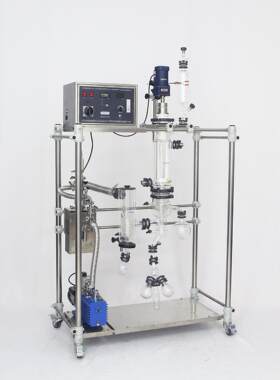 厂家供应短程分子蒸馏系统薄膜蒸发器磁力驱动适用高沸点物料