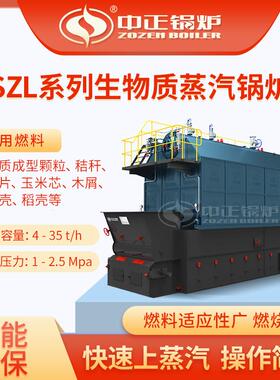 可出口SZL燃生物质蒸汽锅炉热效率高自动化程度高