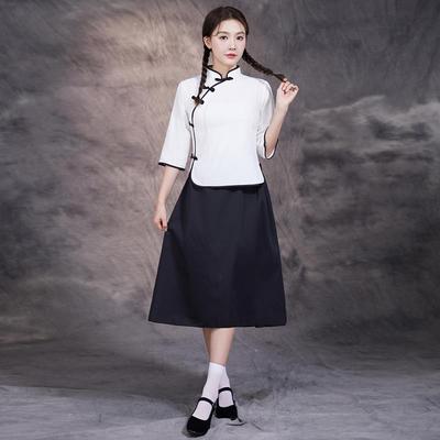 古青民国风女装五四年装学生山服装女复中H358169装民国时期合唱