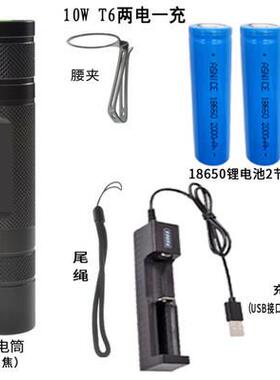 高档烽雄鹰MSSS20强光186650手电火筒迷你便携远射充电户外T家用