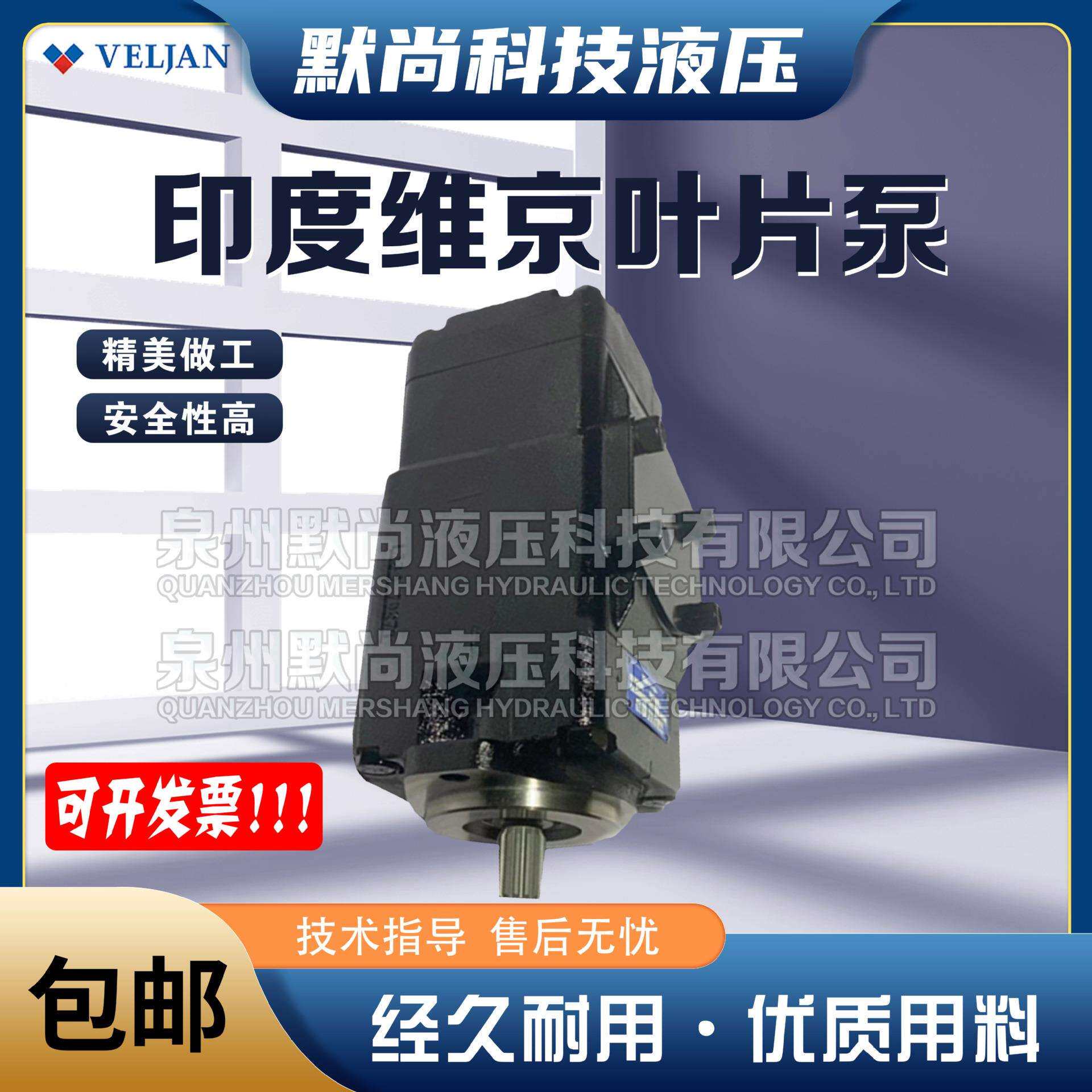 进口印度液压泵VELJAN维京VT6DC -045-028 1R00 B1双联叶片泵油泵