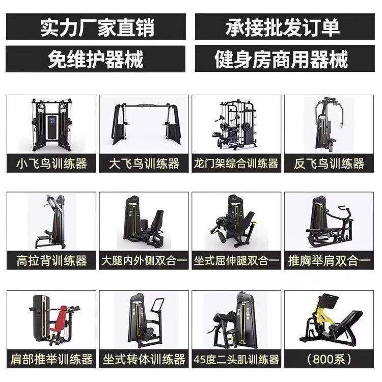 健身房商用力量器械二头三头双功能综合训器二头肌三头肌健身器械
