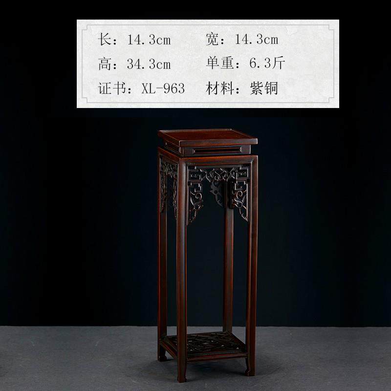 高档徐红军作品 铜紫摆件花全铜摆件 家架居饰品 工艺品