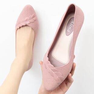 成人工作套鞋 雨靴女夏季 踩水防滑胶0317r 雨鞋 果冻浅口低帮防水鞋