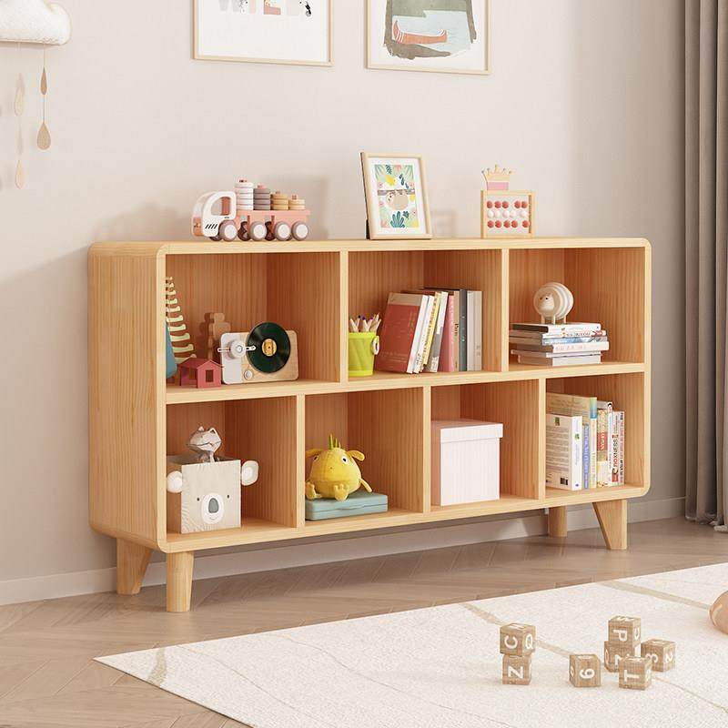 实木书柜家用简约现代置物柜定制儿童简易书架组合格子柜落地矮柜,住宅家具,单个书柜,淘宝优惠券,粉丝福利购,淘宝优惠卷