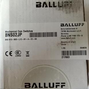 BALLUFU巴鲁夫行程开关BNS01W0BNS819 D08 B04