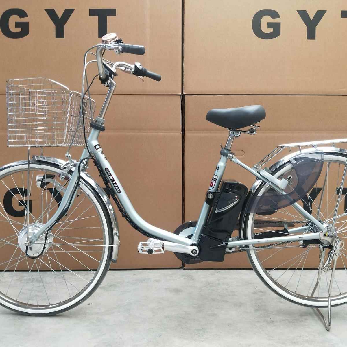 藤野宫田26寸电动助力自行车内三速感应灯男女通用轻骑骑行单车