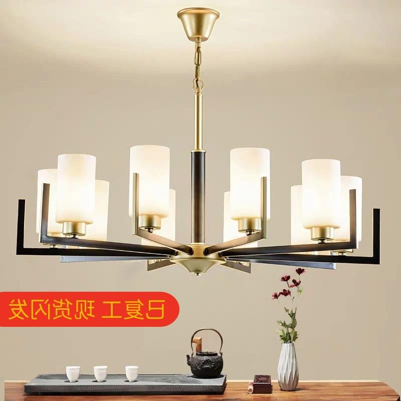 新中式吊灯客厅风大气家用简约现代古典禅意茶室卧室餐厅灯具