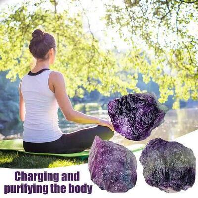 Fluorite Crystal Rough Rainbow Rocks Sets Flowerpot Fish