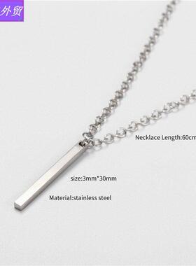 European Men Hip hop necklace Pendant Simple accessories