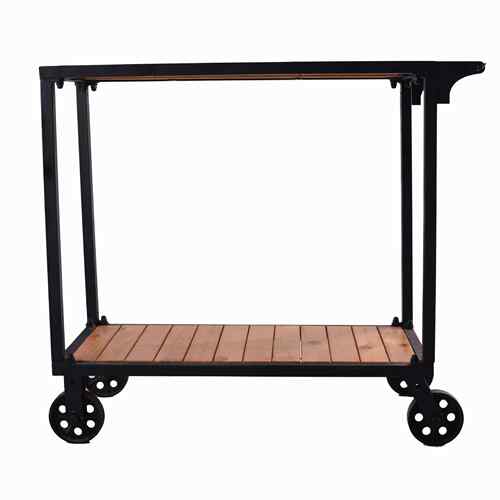 厂家直销美式店工风厅酒铁艺置物CART-549架手推移动餐车 餐边收