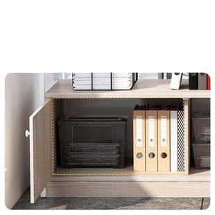 置物架办公室打印机资料整理储物柜落地多层桌边侧柜工具收纳柜子