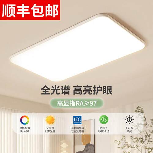 客厅主灯新款全光谱吸顶灯现代简约护眼极简全屋套餐组合中山灯具