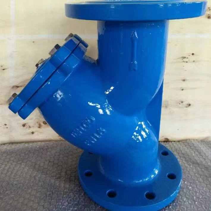 Y型过滤器球磨铸铁过滤器厂家制作非标过滤器带排污口Y型过滤器