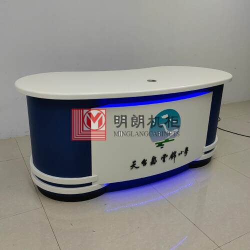 北京明朗机柜主播台播音桌直播播音广播桌演播新闻导播节目访谈