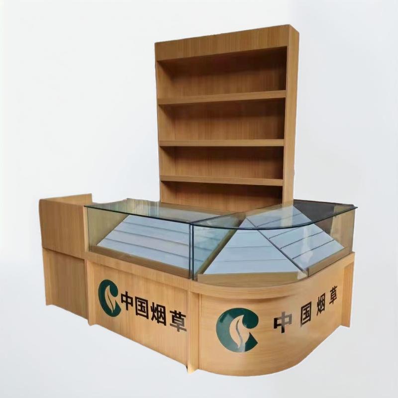 烟柜展示柜超市便利店烟柜收银台一体转角组合玻璃烟柜多功能柜