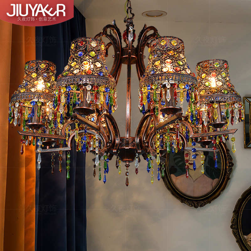 东南亚复古波西米亚吊灯创意咖啡馆西餐厅火锅店泰式异域风格灯具