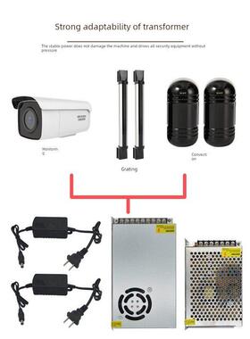监控门禁直流开关电源220V至12V24V2A5A摄像机集中电源专用变压器