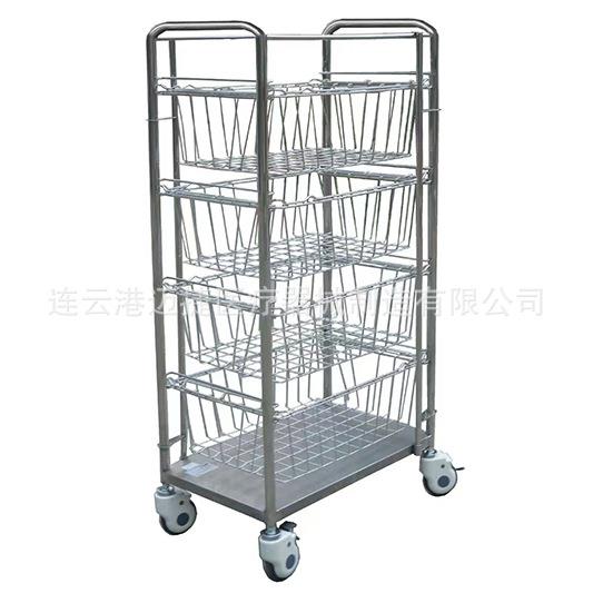 消毒车推车器械车消毒镂空消毒器械不锈钢车带篮篮筐高温