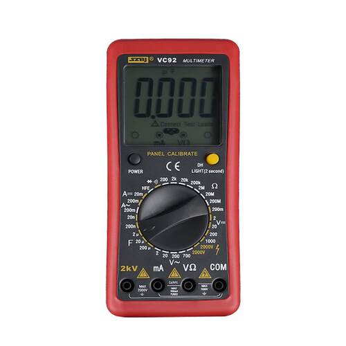 VC92数字万用表交直流电压2000V压测试矿用便携数字万用表