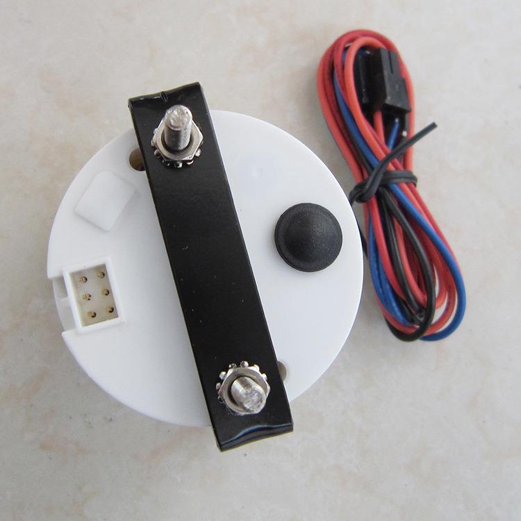 数显水位变化显示器圆形表头带灯12v24v客车轮船货车用水位液位表
