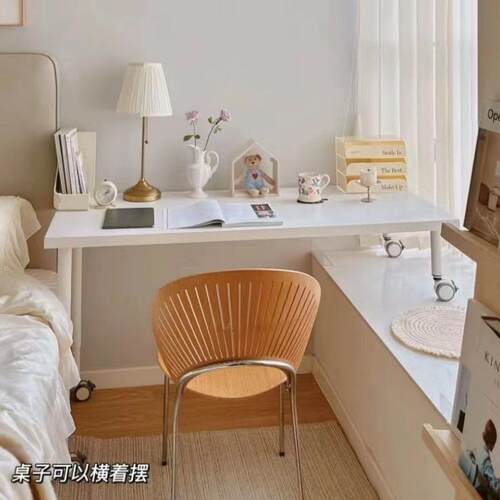 窗桌飘窗电脑桌卧室窗台l型桌面板学生写字阳台长短腿飘窗桌