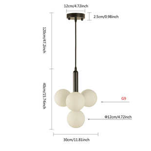 奶现代北欧休闲多头餐厅玻璃灯茶店1002区外贸吊灯简约创意