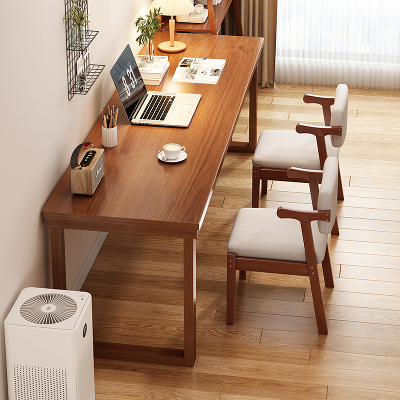 全实木书桌北欧家用客厅卧室学生学习桌现代简约初中生日式电脑桌