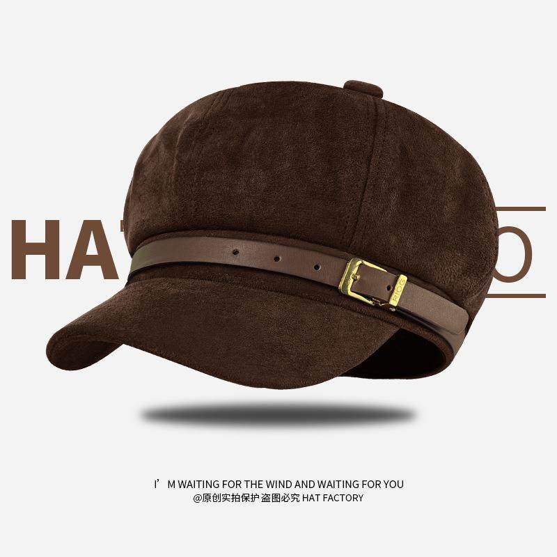 美拉德复古皮带八角帽女冬季保暖贝雷帽立体有型文艺0120r,服饰配件/皮带/帽子/围巾,帽子,淘宝优惠券,粉丝福利购,淘宝优惠卷