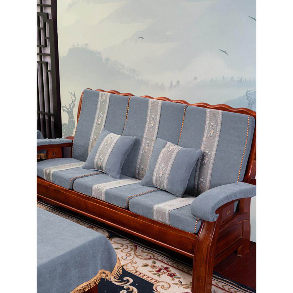 红木沙发垫坐垫老式实木椅子座垫套罩木质凳海绵垫子防滑加厚冬季