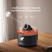 炮台香薰机办公桌面创意摆件家用USB水母氛围灯吐烟圈大炮加湿器