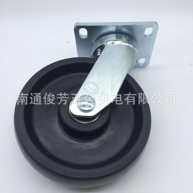 大象脚轮8寸尼龙MC脚轮手推车旋转滑轮承载1.5T压力轴承珠盘
