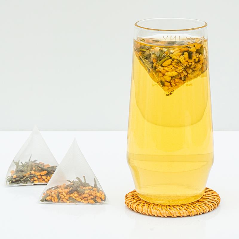现货玄米茶100包日式寿司店专用日本玄米茶包蒸青绿茶煎茶糙米炒