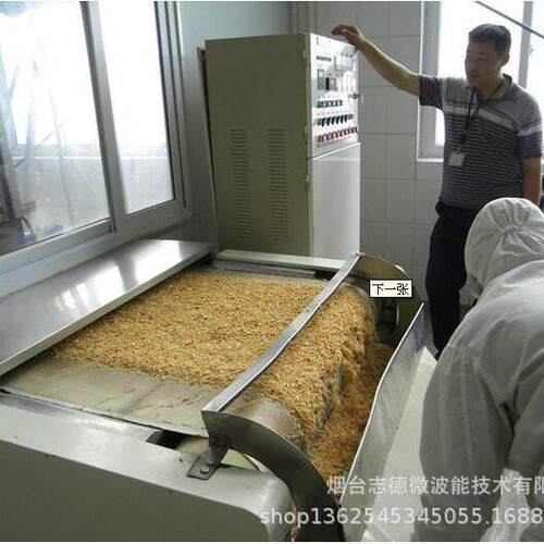 厂家加工隧道式微波加热杀菌设备五谷杂粮食品烘干设备工业微波炉
