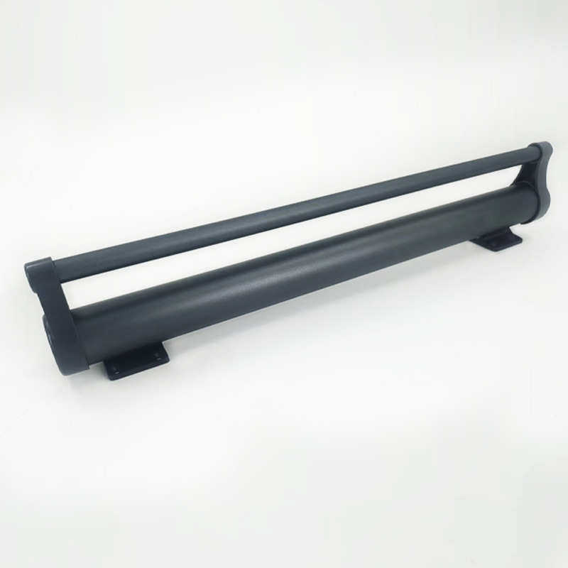 海宸铝合金时尚圆款衣柜衣帽间顶装抽拉式伸缩裤架滑轨挂衣杆