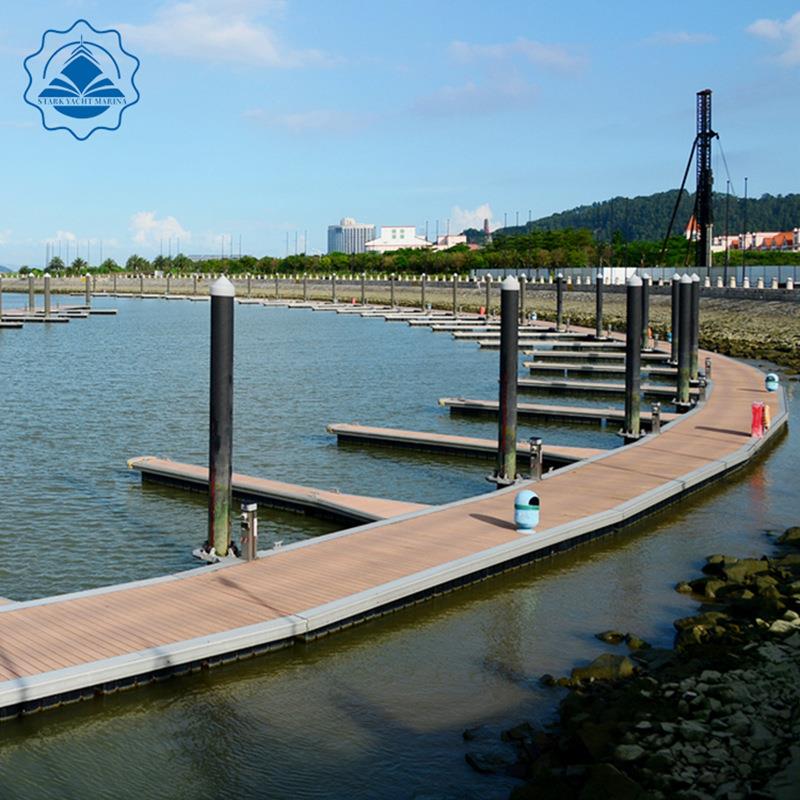 铝厂家直销合金钢结台构浮桥水上浮浮箱浮筒平台游艇码头引来电详