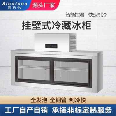 挂墙式冷藏柜工作台风冷冰箱壁挂式吊柜冰柜悬挂式保鲜