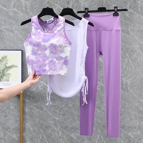 Printed yoga clothes, women's hoodies, women's fitness