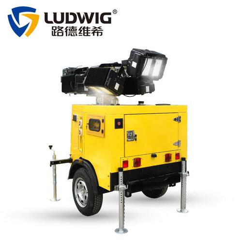 拖车9米液压款升降移动照明灯塔车400WLED灯水冷柴油机动力照明车