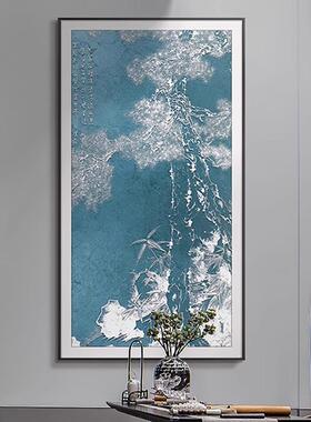 酒店画走廊过道高档挂新中式水风景UIN画玄关立体浮大气装饰山雕