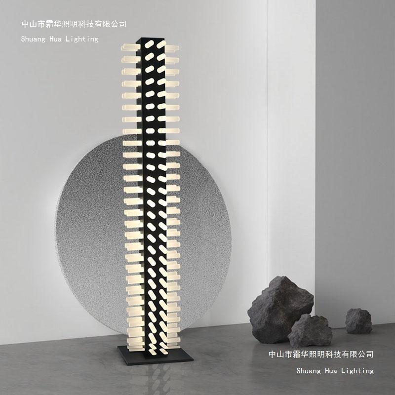 设计师售楼处国外款创意复古亚克力装饰客厅别墅落地灯酒店立式