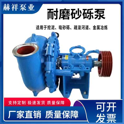 砂砾泵卧式矿用船用大型卧式耐磨抽颗粒鹅卵石抽沙采砂吸砂渣浆泵