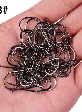 Aorace 100pcs/Box Fishing Hooks Iseama Circle Carp Eyed Fish