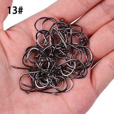 Aorace 100pcs/Box Fishing Hooks Iseama Circle Carp Eyed Fish