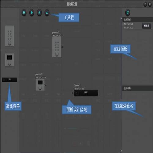 RUSEL ECP-1/-3音频矩阵处理器控制面板 EAP系列数字媒体矩阵配套
