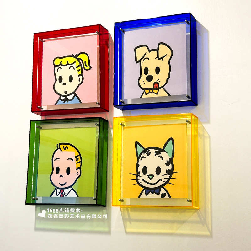 亚克力透明相框画框摆台海报框拼图装裱挂墙双面画框创意相片框